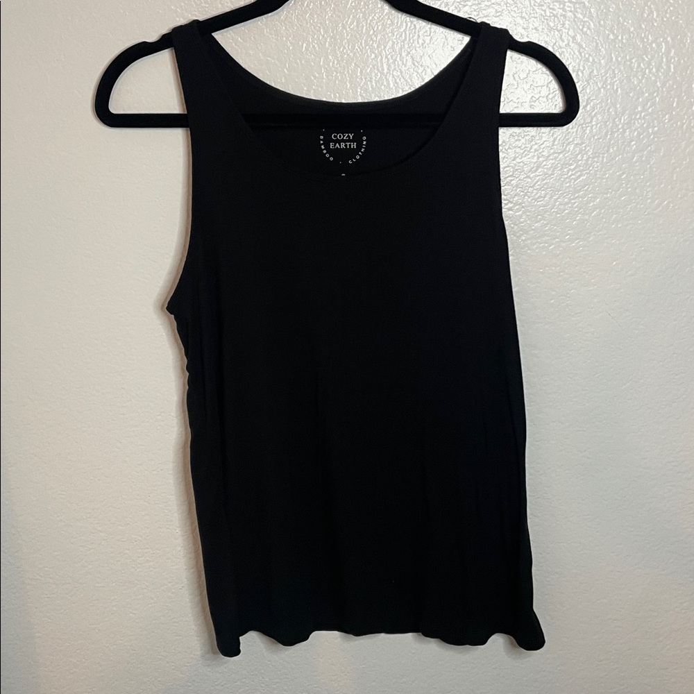 Cozy Earth Blue Tank Top Casual Women’s Blouse Size Small Lounge Pajama